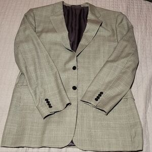Joseph Abboud Light Gray Plaid Blazer